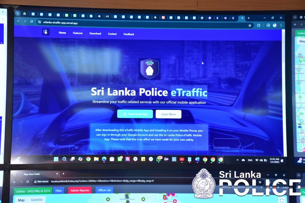 Sri Lanka Police Launches e-Traffic Mobile App to Combat Traffic Violations