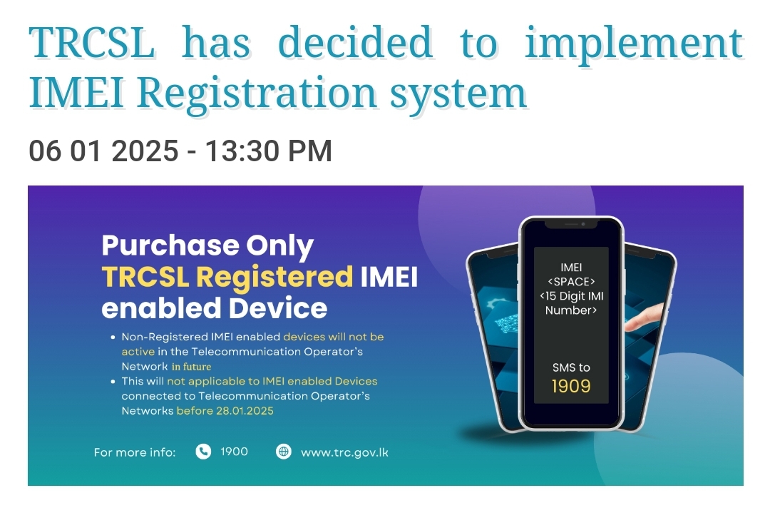 Mandatory IMEI Registration Notice for All Mobile Phone Users